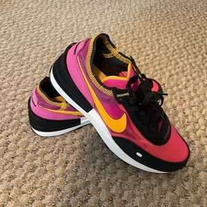 New Without Box Nike Waffle One Sneakers Active Fuchsia/University Gold Sz 5.5